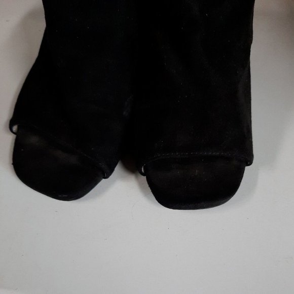 Sofree Size 39 / 8 Embroidered Chunky Heels Floral Mule Slip On Black Red Cute - Picture 4 of 12